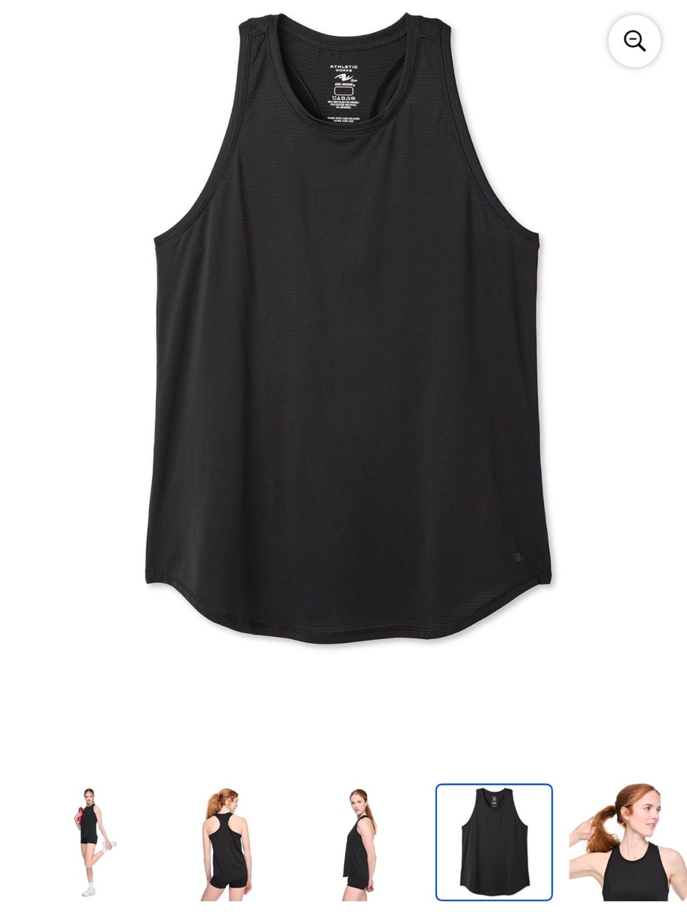 Athletic Works Women’s Mesh Tank Top Black M NWT